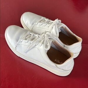 OluKai Women's Pehuea Li 'Ili Leather Sneakers White Size 8.5